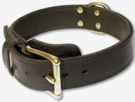Leather Working Dog Collar for DOG - 2 ply leather collar Leather Working Dog Collar for DOG - 2 ply leather collar