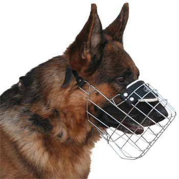 Large dog store muzzle german shepherd